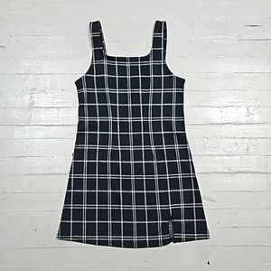 Black and White Plaid Dress Girls size M(8)